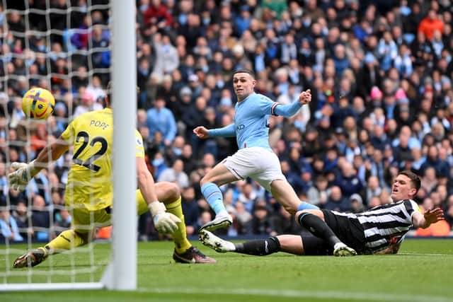 Phil Foden was on the scoresheet as Man City recorded a 2-0 win against Newcastle last time out. (Getty Images)