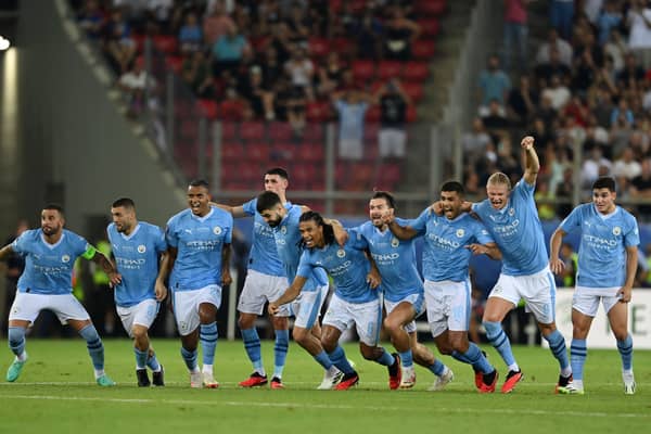 Manchester City take on Newcastle in their second Premier League match of the season. (Getty Images)
