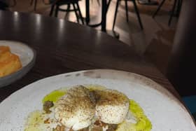 Cod loin poached  in brown butter 