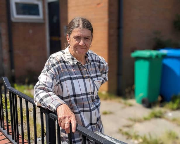 Coverdale Estate resident Catherine Thompson, Langport Avenue, Ardwick. Credit: LDRS