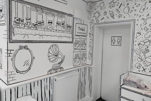 Cheeky cartoon artwork in Waku Waku