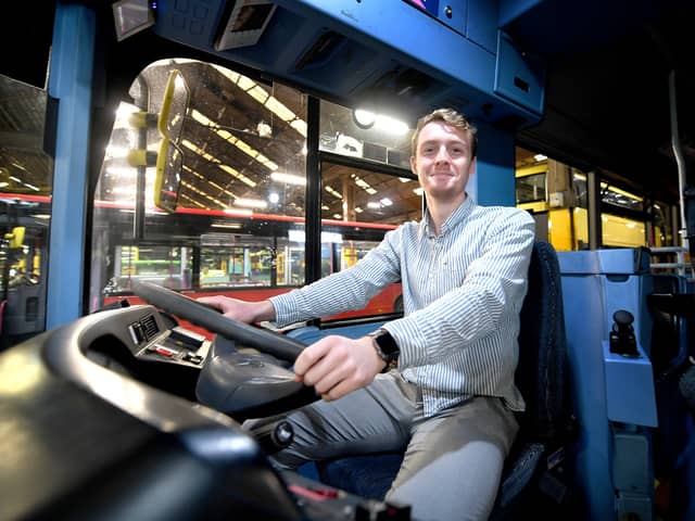 Reporter George Lythgoe gets behind the wheel of a new Bee Network bus
