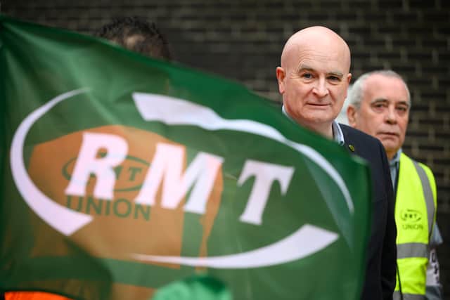 Secretary-General of the National Union of Rail, Maritime and Transport Workers (RMT) Mick Lynch