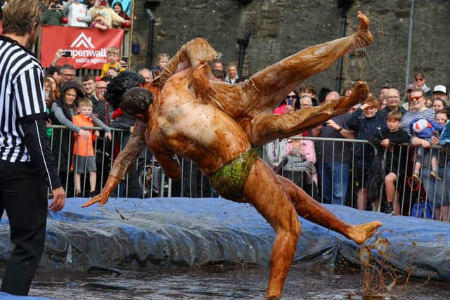 There was the odd wrestling hold on show at the World Gravy Wrestling Championships