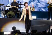 Matthew Healy of The 1975 performs live on stage during day two of Lollapalooza Brazil at Autodromo de Interlagos on March 25, 2023 in Sao Paulo, Brazil. (Photo by Mauricio Santana/Getty Images)