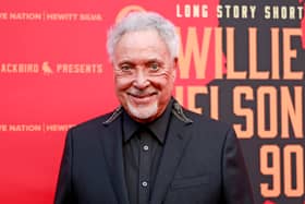 Tom Jones attends the "Long Story Short: Willie Nelson 90" Concert Celebrating Willie's 90th Birthday, presented by Blackbird, at Hollywood Bowl on April 29, 2023 in Los Angeles, California. (Photo by Emma McIntyre/Getty Images)