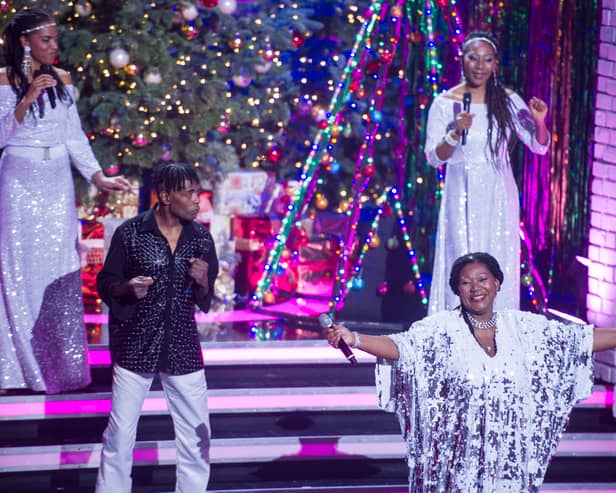 Boney M. perform during the 'Heiligabend mit Carmen Nebel' TV show at Bavaria Filmstudios on November 26, 2015 in Munich, Germany. (Photo by Lennart Preiss/Getty Images)