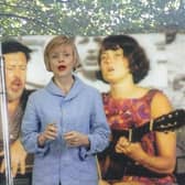 Echo Salford is a new immersive AR trail that explores the cultural history of Salford and features several famous faces, such as Maxine Peake. Credit: Echo Salford 