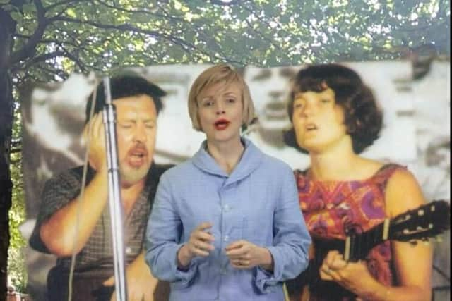 Echo Salford is a new immersive AR trail that explores the cultural history of Salford and features several famous faces, such as Maxine Peake. Credit: Echo Salford 