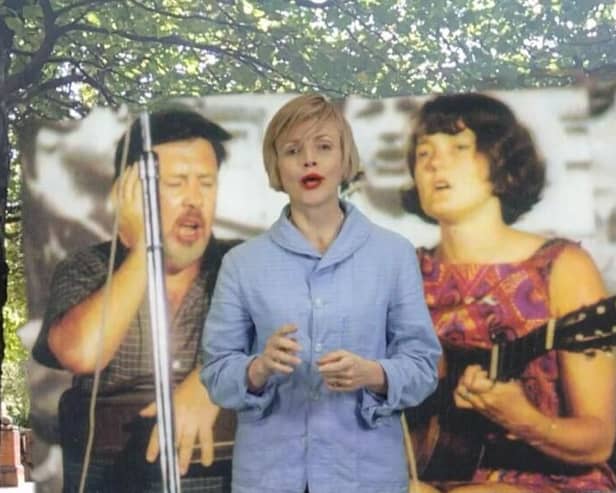 Echo Salford is a new immersive AR trail that explores the cultural history of Salford and features several famous faces, such as Maxine Peake. Credit: Echo Salford 