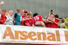 The incident that has led to a Manchester United fan complaining and Arsenal investigating 