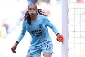 Manchester United are set to make the 'record breaking' signing of Phallon Tullis-Joyce before the WSL transfer deadline closes. Cr. Getty Images