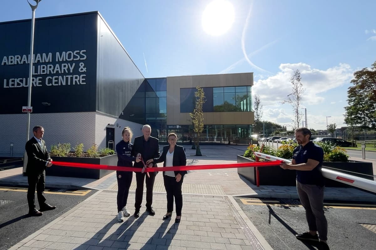 Prestwich Library Abraham Moss Library & Leisure Centre officially reopens following ...