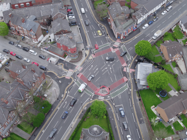 The CYCLOPS junction at Brooks Bar in South Manchester (Photo: Transport for Greater Manchester) 
