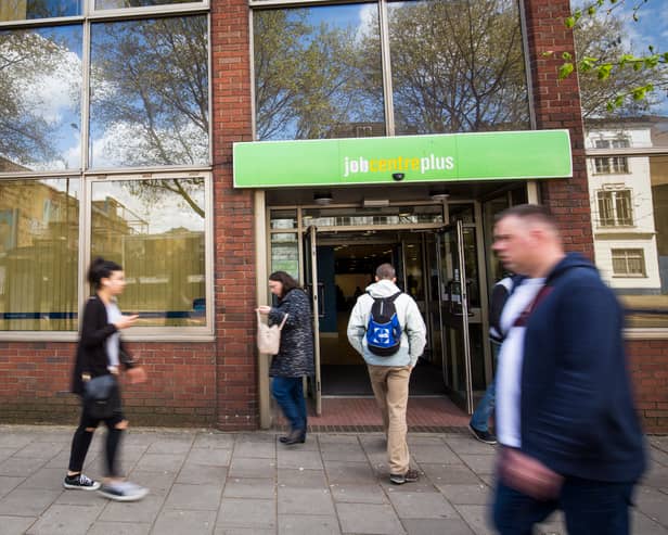  People walk near the Jobcentre in Westminster.