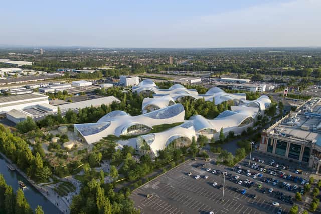 How the £250million Therme development will look from above 