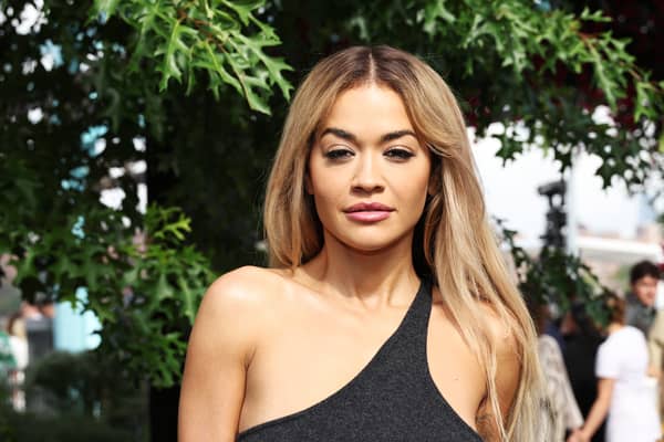 BROOKLYN, NEW YORK - SEPTEMBER 11: Rita Ora attends the Michael Kors Collection Spring/Summer 2024 Runway Show at Domino Park on September 11, 2023 in Brooklyn, New York. (Photo by Jamie McCarthy/Getty Images for Michael Kors)
