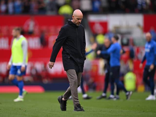 Erik Ten Hag can't hide his disappointment after Manchester United's defeat against Brighton