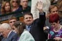 Peter Kay watch on as Serena Williams of The United States and Angelique Kerber of Germany play in the Ladies Singles Final match on day twelve of the Wimbledon Lawn Tennis Championships at the All England Lawn Tennis and Croquet Club on July 9, 2016 in London, England. (Photo by Adam Davy/Press Association/Pool/Getty Images)