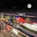 A CGI image of what to expect from Winter Island & The Twilight Trail.
