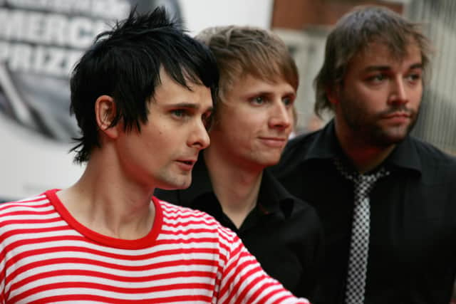 Muse arrive at the Nationwide Mercury Prize at the Grosvenor House Hotel on September 5, 2006 in London, England. (Photo by Gareth Cattermole/Getty Images)