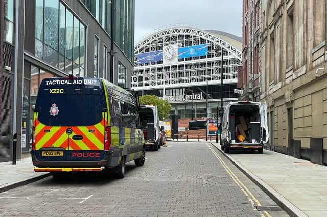 Tactical aid units have been present in Manchester today.