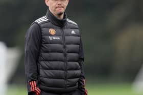 Manchester United boss Marc Skinner spoke to the press ahead of the WSL opener against Aston Villa on Sunday. Cr. Getty Images