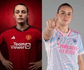 Ella Toone will clash with former team mate Alessia Russo as Man Utd face Arsenal in the WSL this Friday. Cr. Getty Images.