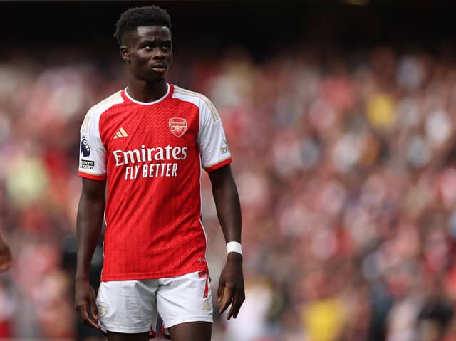 Mikel Arteta has said Bukayo Saka could be fit for Arsenal's game against Manchester City on Sunday, while Pep Guardiola revealed John Stones is set to miss out through injury.