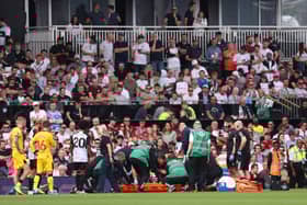 Chris Basham was stretchered off the pitch on Saturday (Image: Getty Images)