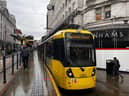 The Metrolink tram to Manchester Airport