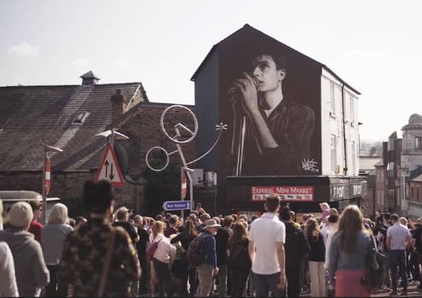 The mural of Ian Curtis in Macclesfield (Photo: Cheshire East Council)