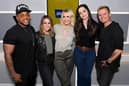  (L-R) Bradley McIntosh, Rachel Stevens, Jo O'Meara, Tina Barrett and Jon Lee of S Club visit Magic Radio at 1 Golden Square on July 27, 2023 in London, England. (Photo by Kate Green/Getty Images for Bauer Media)