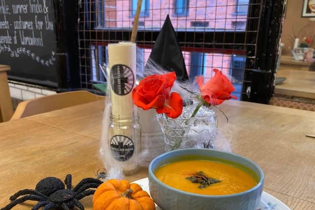 Pumpkin soup and Welsh Rarebit soldiers from the Third Floor Rising cafe will be served on the Afflecks Palace ghost and food tours. 
