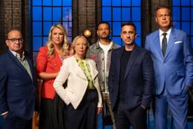 The BBC have released the first images of Gary Neville as part of the Dragons' Den line-up