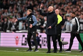 Eddie Howe and Erik ten Hag aren’t the best of pals (Image: Getty Images)