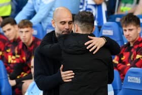 Pep Guardiola is a huge fan of Brighton manager Roberto De Zerbi and reportedly said he will replace him as Manchester City manager. 