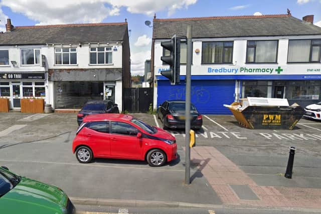 The proposed site of a new micro-pub on 242 Stockport Road West in Bredbury. Copyright: Google Maps.