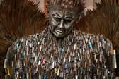  A detail from The Knife Angel sculpture outside Coventry Cathedral on March 14, 2019 in Coventry