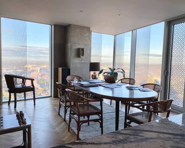 This penthouse apartment in Manchester city centre is available to rent now on Airbnb. Credit: Amy (LONDON SHORT TERM RESIDENCES CO) via Airbnb