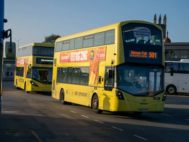 A Bee network bus in Bolton 