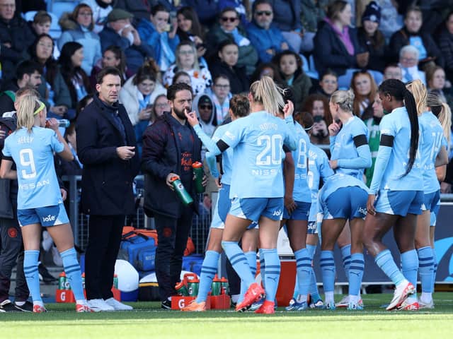 Manchester City felt to defeat against Arsenal on Sunday. Cr. Getty Images