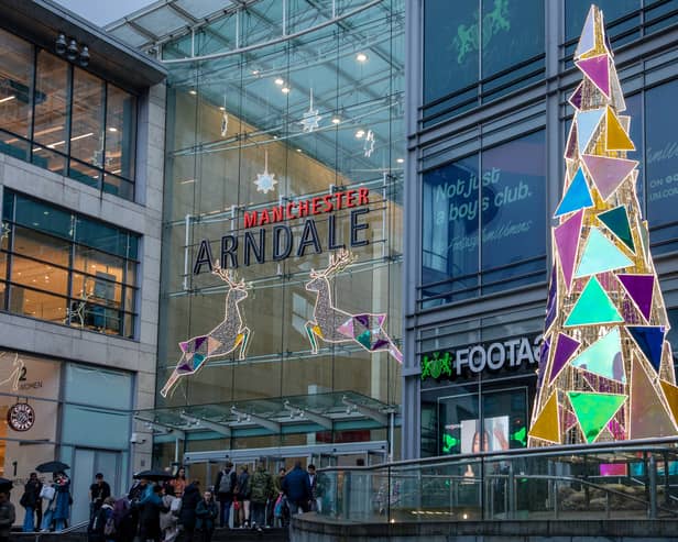 Manchester Arndale has been decked out for Christmas 