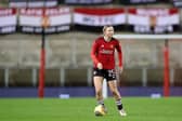 Evie Rabjohn made her Manchester United debut in the 7-0 win over Everton last night. Cr. Getty Images