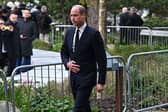 Prince William arrives at Manchester Cathedral for Sir Bobby Charlton's funeral