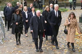 Sir Alex Ferguson paid tribute to Sir Bobby Charlton after the latter's funeral on Monday.