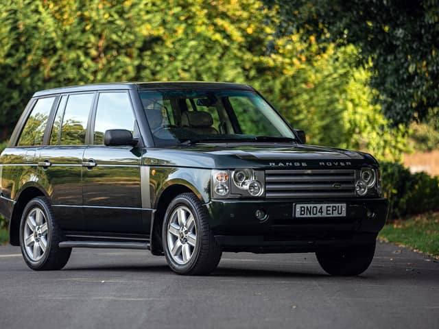 The 2004 L322 Range Rover, formerly owned by The Queen, which went under the hammer for £132,000 at Iconic Auctioneers 