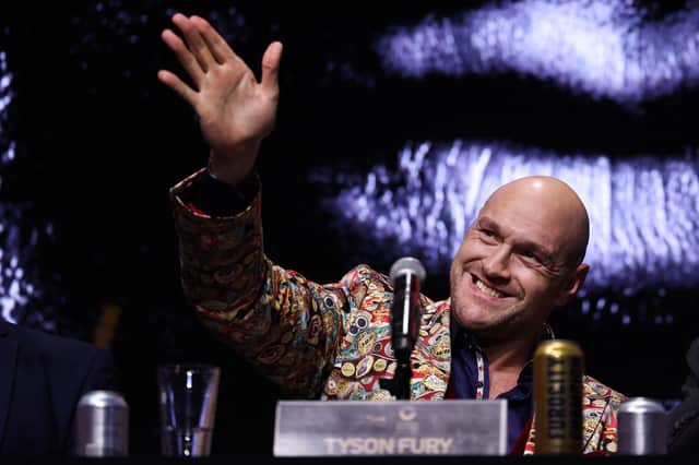 Tyson Fury put on his customary show at the opening press conference 