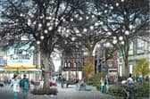 CGI images of plans for Bolton town centre's regeneration plans following award of £20m in levelling up funding. 