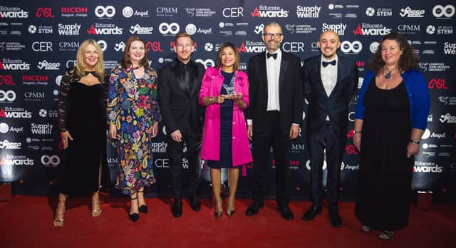 Manchester Academy won The Communication Award which was presented by Kim O'Brien (far left), managing director at CPMM Media Group, sponsor of the category
